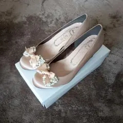 Metal Rouge パーティーパンプス 23.5cm 結婚式 ピンク系