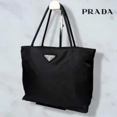 051 極美品 PRADA ハンドバッグ トートバッグ 肩掛け 黒 qu5 - メルカリ