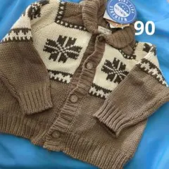 新品　キッズ　ニットカーディガン　90センチ