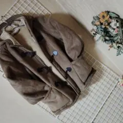 ❥ジェムボニー❥ブラウン ダッフルコート スエード風