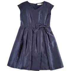 ボンメルスリー 紺色 フォーマル ワンピース ドレス 結婚式 オールシーズン