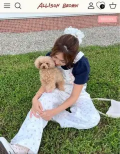 アリソンブラウン 花柄サロペット 紗栄子