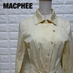 MACPHEE 肌色 薄手ロングコート ウエストリボン付 ロング丈 【1203】のサムネイル