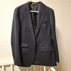 suit select ネイビーブレザー A6　ウール100%
