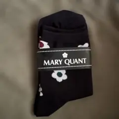MARY QUANT デイジー柄 ソックス ブラックのサムネイル