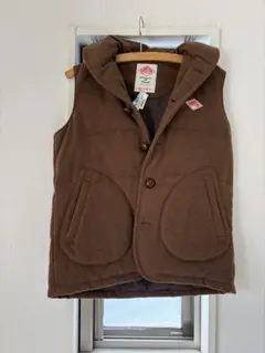 DANTON ブラウン ダウンベスト　36サイズ