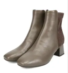 オリエンタルトラフィック　コーデュロイコンビショートブーツ　ブラウンM