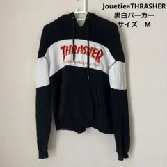 《Jouetie×THRASHER》黒白パーカー　Mサイズのサムネイル