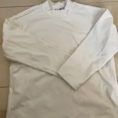 ユニクロ　110センチ　フリース　カットソー　長袖　白