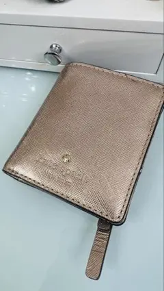 kate spade new york ケイトスペード 二つ折り財布 ゴールド