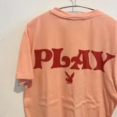 PLAYBOY バックロゴ ピンクTシャツ　レディースのサムネイル