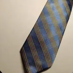 ネクタイ/Giorgio Rosato 青 ストライプ