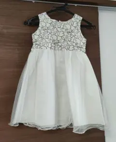 ホワイト刺繍ドレス 120
