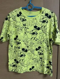 ベビードール ミッキーマウス 総柄蛍光Tシャツ 150cm