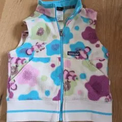 patagonia キッズ フリースベスト XS 5-6