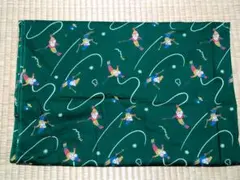 ハギレ　スキーキャラクターの綿生地