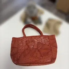 IBIZA　美品！オーストリッチパッチワーク　ハンドバッグ