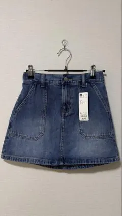 【新品タグ付き】GUガールズ　デニムミニスカート
