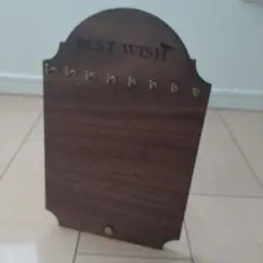 木製小物収納 BEST WISH 8フック付き