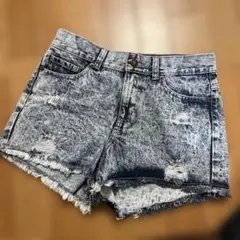 Retrogirl ショートパンツ フリンジデニム Lサイズのサムネイル