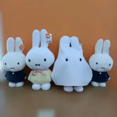 【タグ付】ミッフィー ぬいぐるみ 4点　まとめ売り　※ばら売り不可