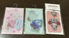 アクリルキーホルダー　サンリオキャラクター　3セット
