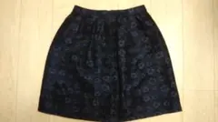SOAREAK 花柄スカート ネイビー