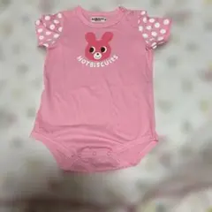 ミキハウス ★HOT BISCUITS ピンクロンパース 90