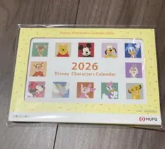 Disney Characters Calendar 2026 ミッキー　ミニー