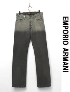 S341 EMPORIO ARMANI デニム ダメージ加工 ロゴプレート 34 - メルカリ