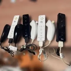 Wiiリモコン　ブラック　ホワイト　ヌンチャク　4つセット