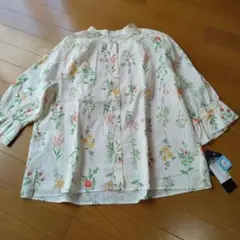 美品】皆川明さんデザイン ボタニカル柄 リバティプリント7分袖 