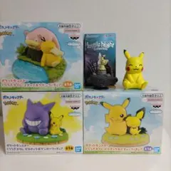 くつろぎタイム3種＋リトルナイトコレクション ミミッキュ＋ポケプラ ピカチュウ