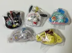 サンリオ　パッケージチャーム　シナモン　プリン　ハンギョドン　バツ丸　ポチャッコ