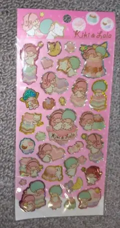 リトルツインスターズ　 ぷっくりホログラムシール【平成レトロ】