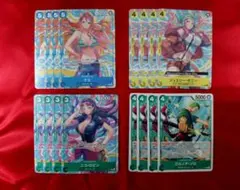 ワンピースカード　ゾロ/ナミ/ロビン/ボニー プロモ 各4枚16枚セット