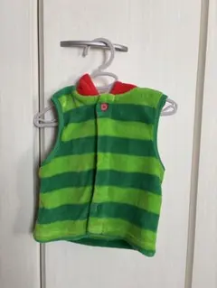 【はらぺこあおむし】ERIC CARLE ストライプフードベスト 90cm