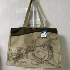 SNOOPY エコバッグ BJ39017 ベージュ