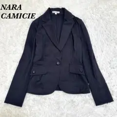 【美品】NARACAMICIE テーラードジャケット I ブラック