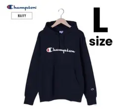 ■新品■ チャンピオン　サイズL　パーカー　スエット　ネイビー　C3-Q102