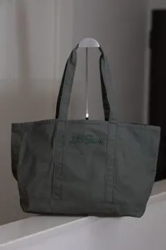 L.L.Bean 刺繍ロゴ キャンバス トートバッグ ダークグリーン 大容量