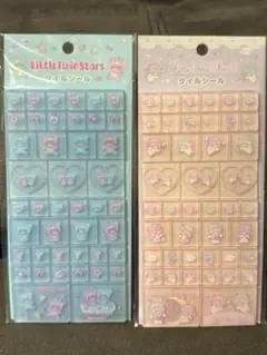 リトルツインスターズ タイルシール キキララ サンリオ 2枚セット