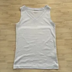バスケットボール タンクトップ Vネック ホワイト