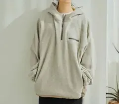 ニコアンド ソフトフリース切り替えZIPパーカー