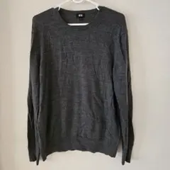 UNIQLO クルーネックセーター グレー Lサイズのサムネイル