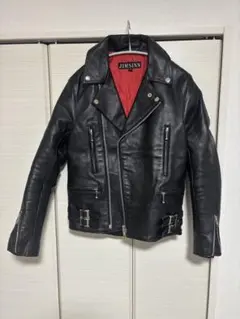 JIMSINN　ジムズイン　ダブル　ライダース　コート　S JIMSINNジムズイン レザーダブルライダースジャケット黒ブラック本革