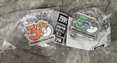ヒトカゲ と　フシギバナ　ポケモン　30周年　メタルチャームマスコット