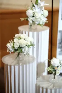 ウェルカムスペース 装飾 【造花・花瓶3つ】