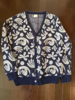 Patagonia ネイビー 花柄 カーディガン 秋