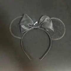 ミニー耳 ブラックヘアバンド